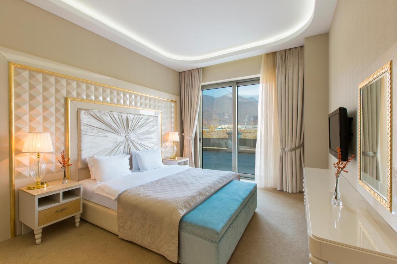 Gabala Garden Hotel Exterior photo A bedroom at the hotel