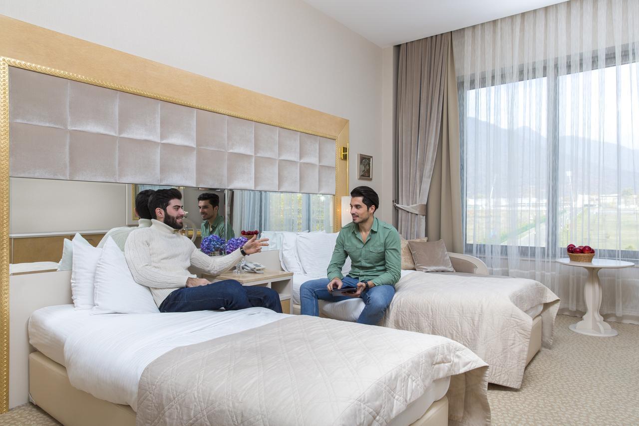 Gabala Garden Hotel Exterior photo A guest room at the hotel